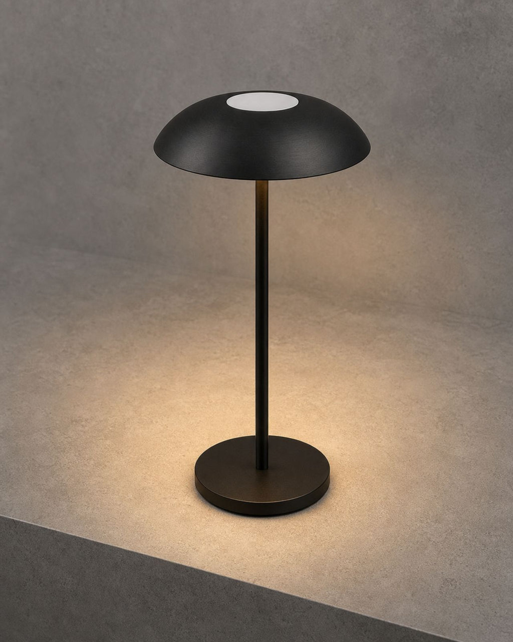 OSLO Akku-Tischlampe – Schwarz, Detailansicht | DecoHarmonie