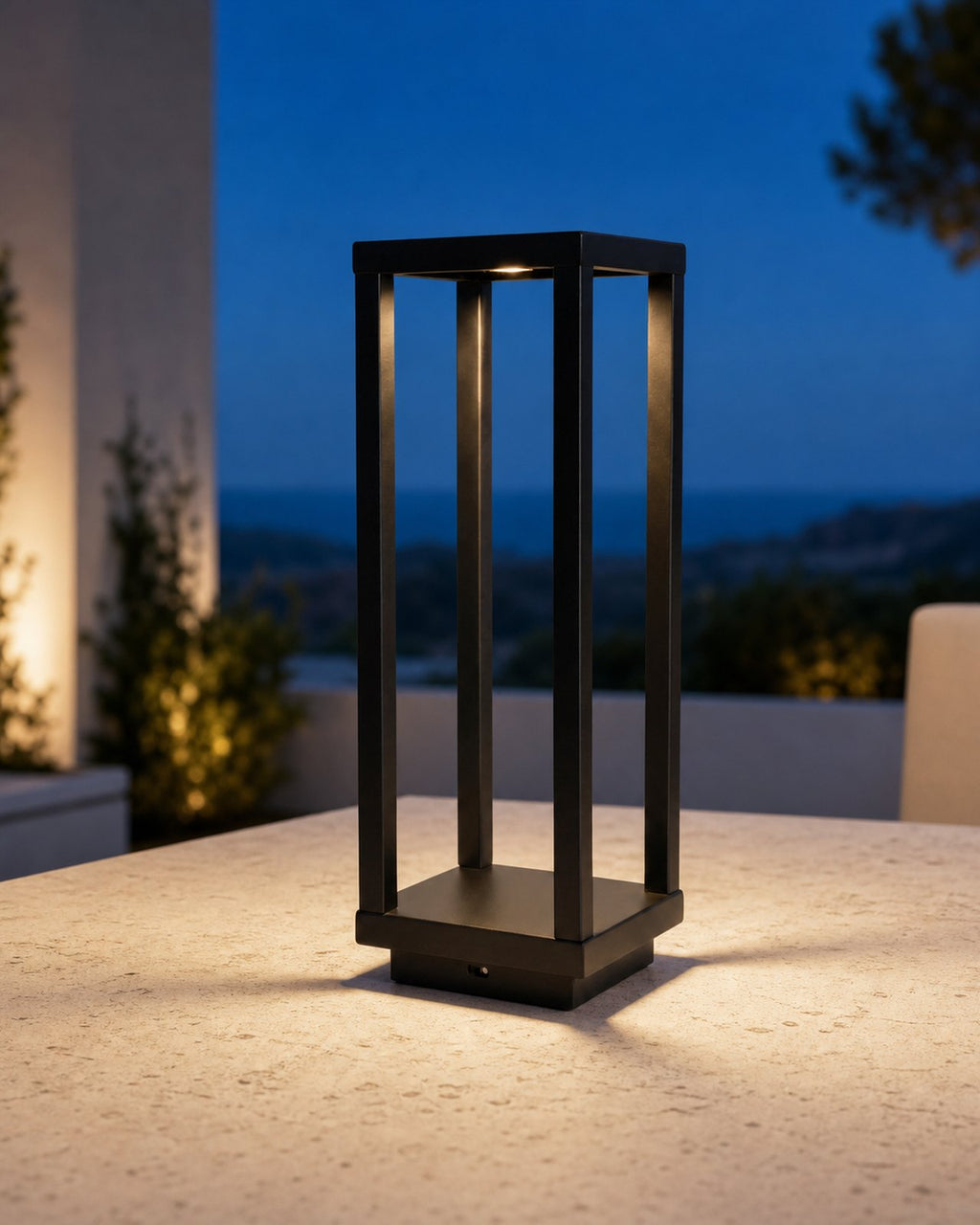 SORA Akku-Tischlampe – Schwarz, im Essbereich | DecoHarmonie
