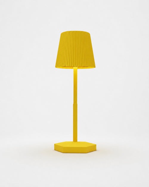 TOVI Akku-Tischlampe – Gold, Produktansicht vor neutralem Hintergrund | DecoHarmonie