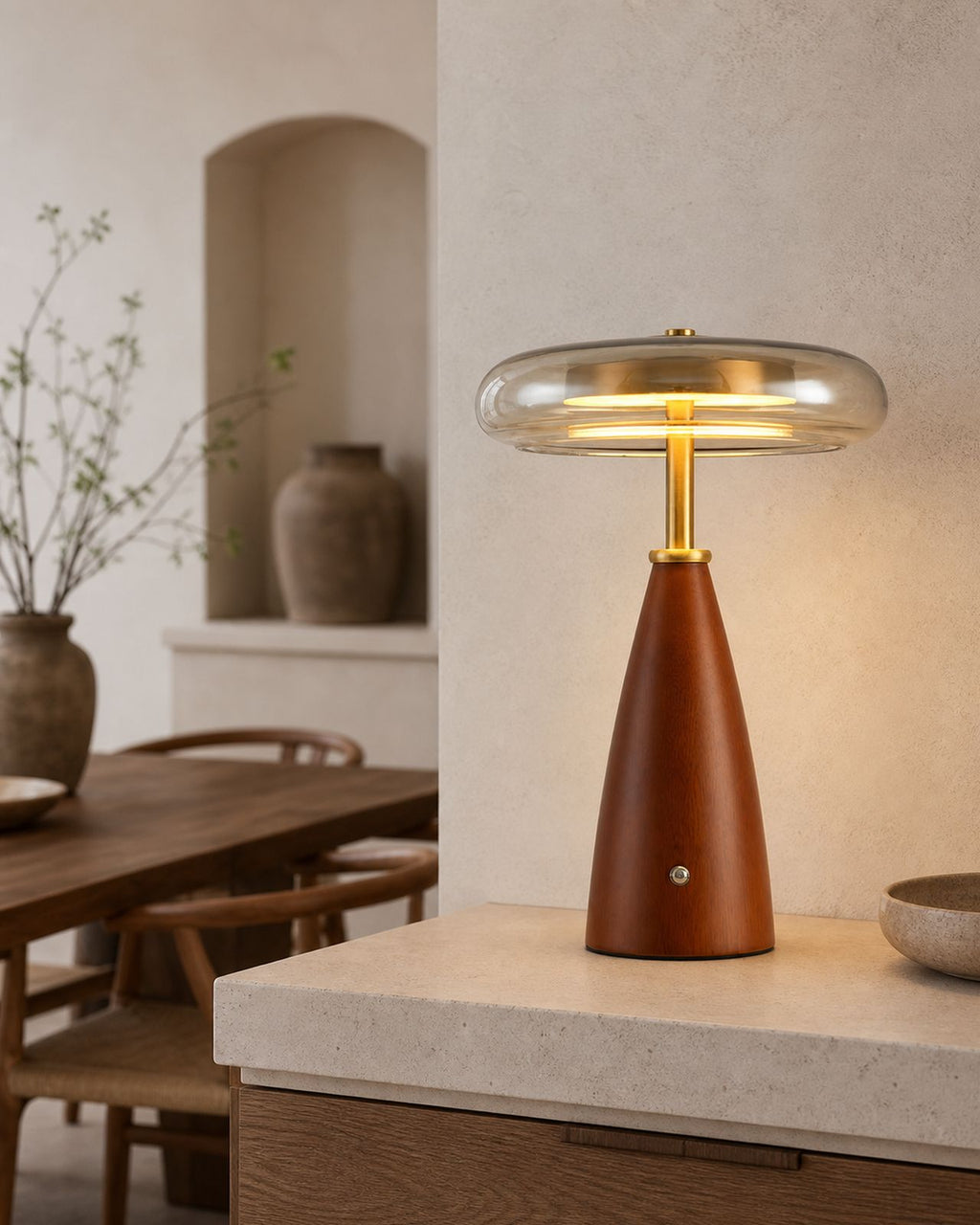 NALU Tischlampe – Gross, im Essbereich | DecoHarmonie