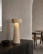 BELLO Tischlampe – Travertin, im Essbereich | DecoHarmonie