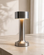 ELDA Akku-Tischlampe – Silber, Produktansicht | DecoHarmonie