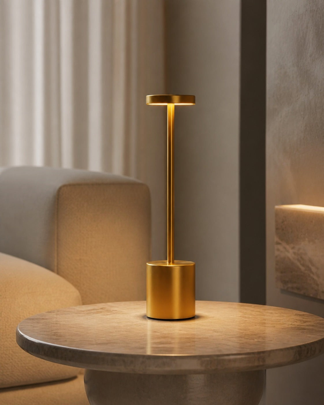 NOVA Akku-Tischlampe – in einem Wohnbereich | DecoHarmonie
