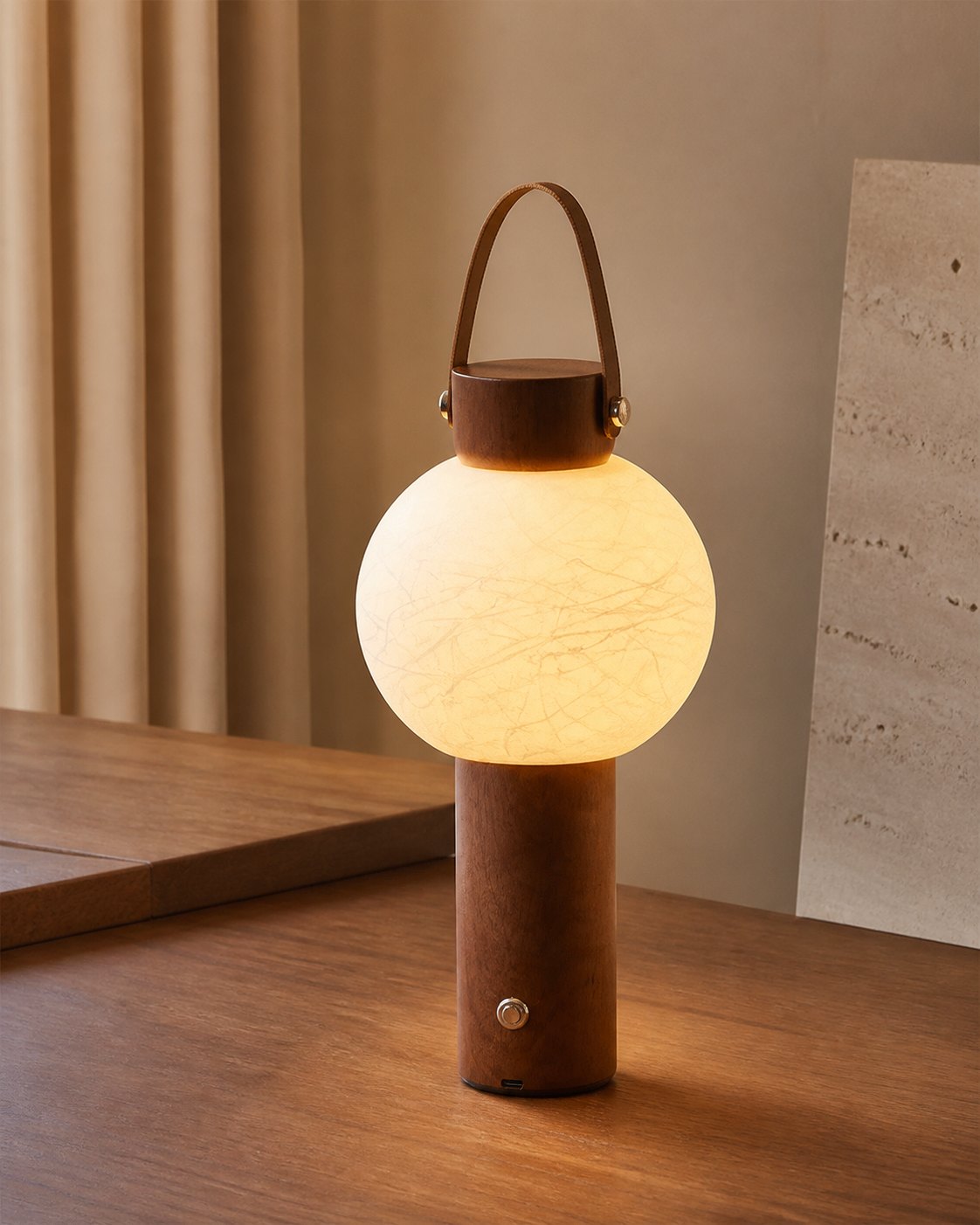 RUVA Tischlampe – auf einem Couchtisch | DecoHarmonie