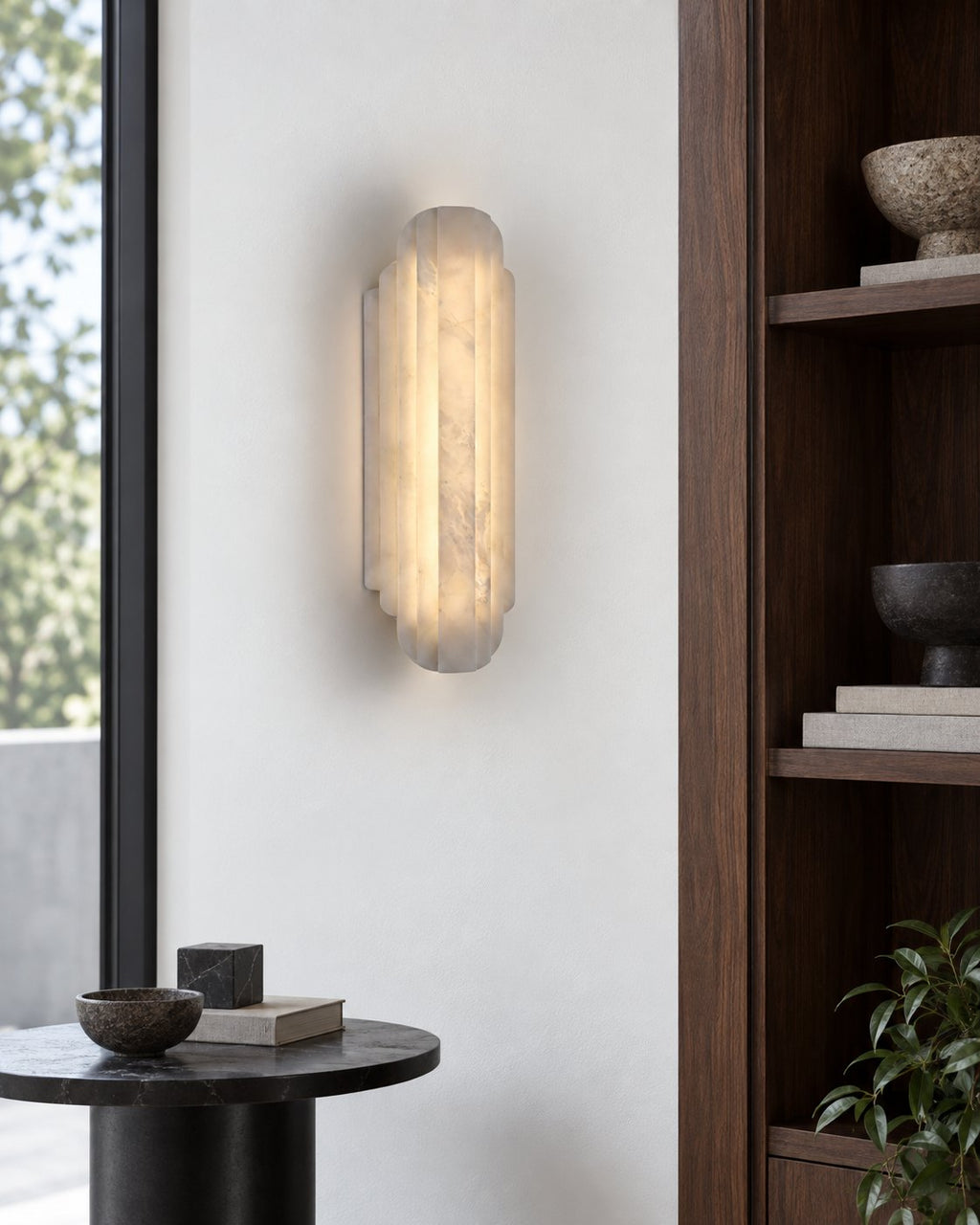 MANTART Wandleuchte – 50 cm / Warmweiss (3000 K) im Wohnraum