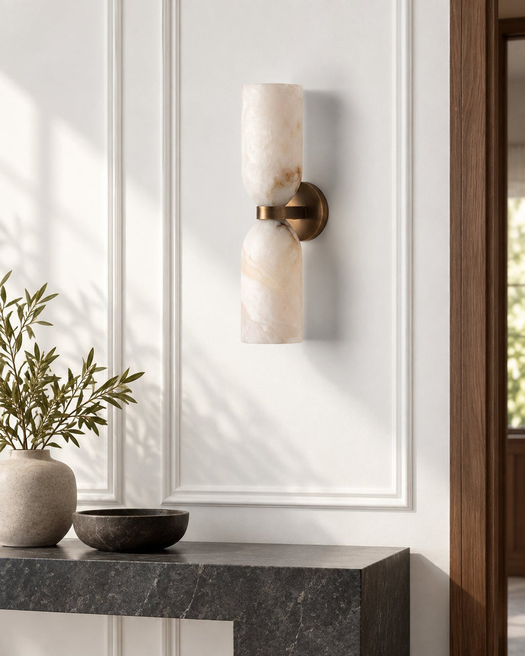 GATE Wandleuchte – 35 cm im Wohnraum
