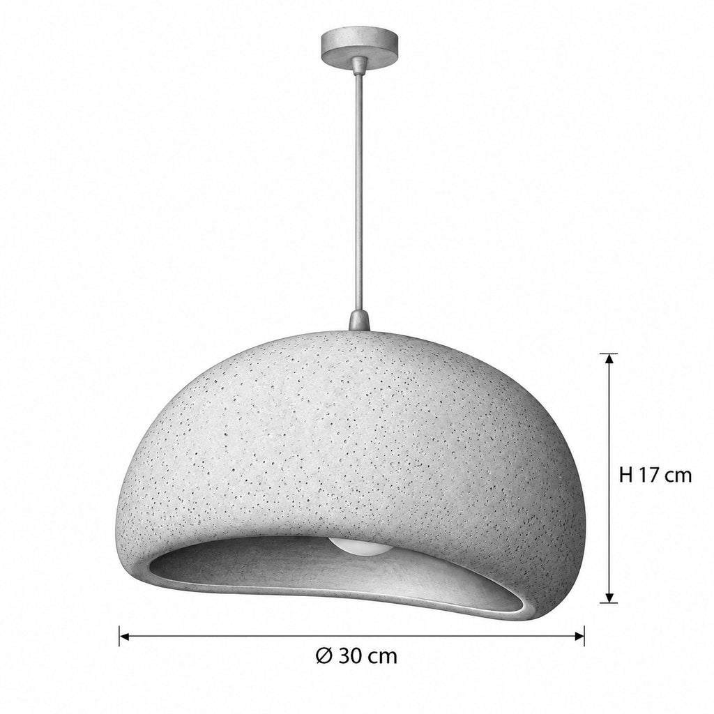 SHIRIO Pendelleuchte – Masszeichnung Ø 30 cm, H 17 cm
