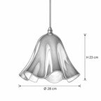 VITIYA Pendelleuchte – Masszeichnung Ø 28 cm, H 23 cm