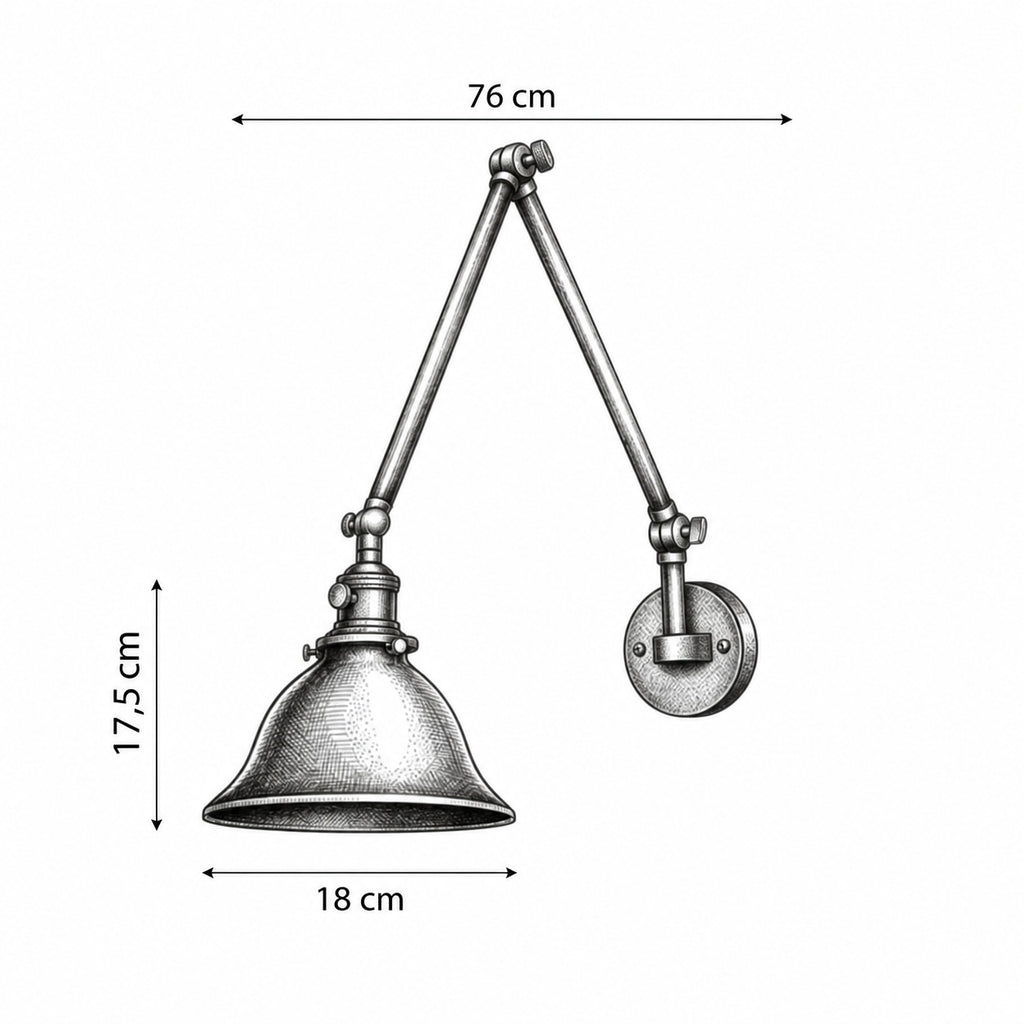 BORO Wandleuchte – Abmessungen