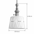 JAPLI Pendelleuchte – Masse Ø 18 cm, H 26 cm