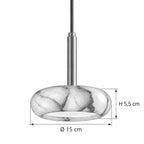 MARBA Pendelleuchte – Masse Ø 15 cm, H 5,5 cm