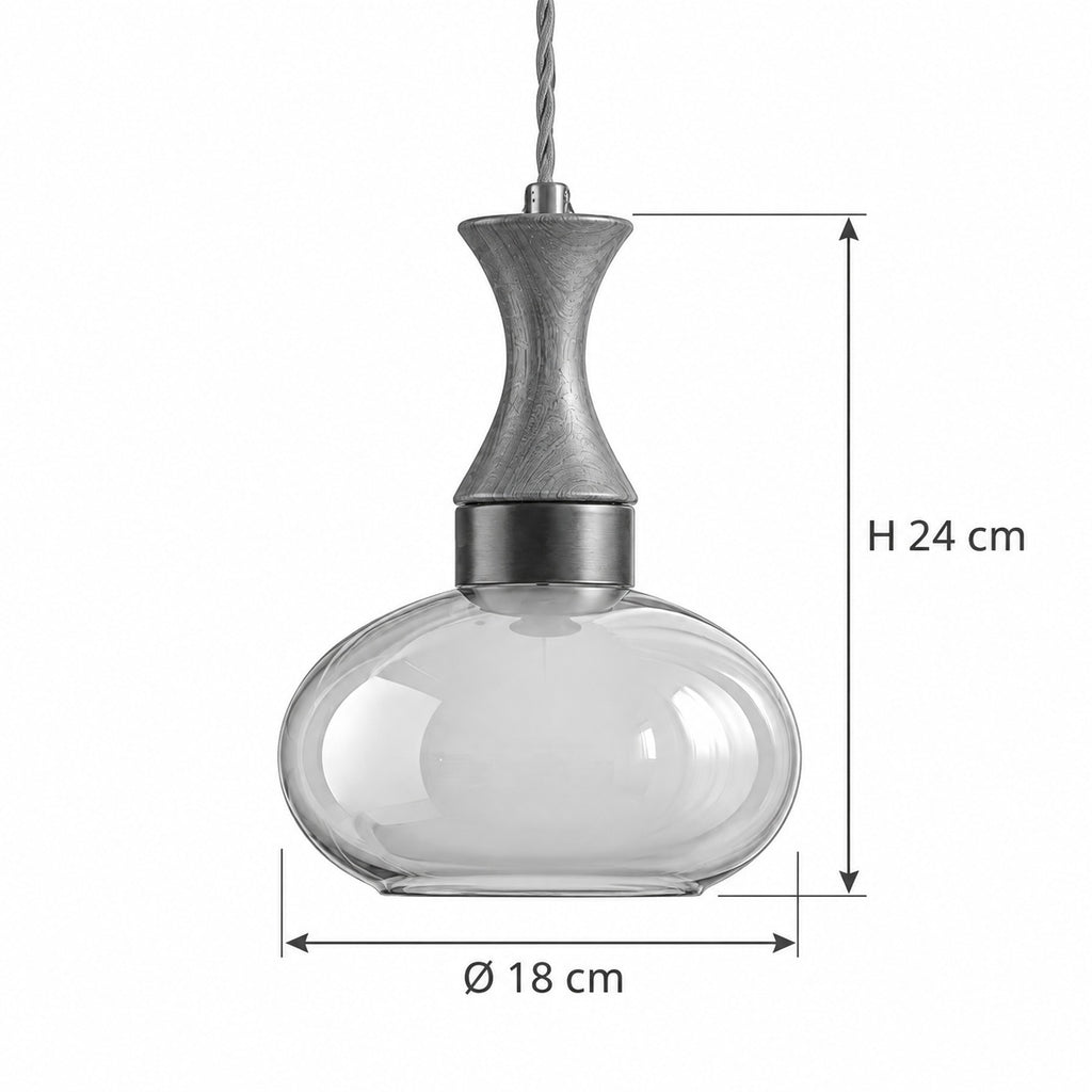 OVIA Pendelleuchte – Masse Ø 18 cm, H 24 cm