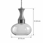 OVIA Pendelleuchte – Masse Ø 18 cm, H 24 cm