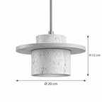 TAMO Pendelleuchte – Masse Ø 20 cm, H 12 cm
