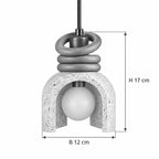 KALO Pendelleuchte – Masse B 12 cm, H 17 cm