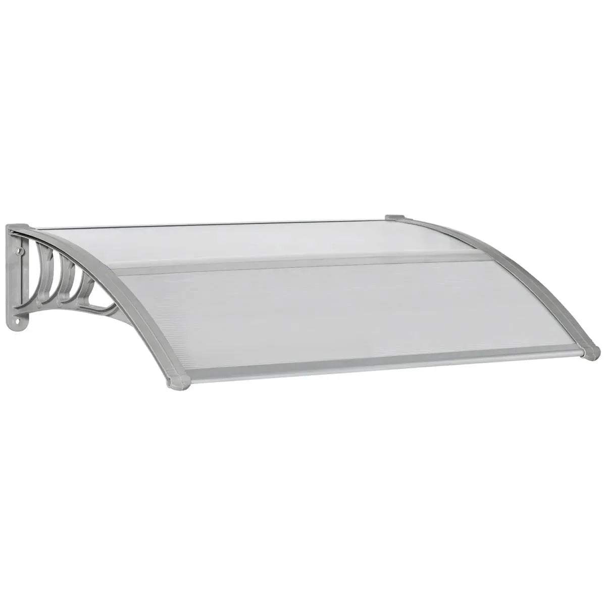 Door Canopy Awning Window Rain Shelter Cover 100x75cm Clear Outdoor for Front Back Door Porch