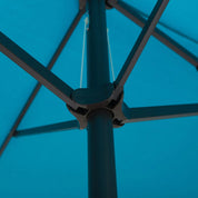 Double Garden Parasol 4.6m Outdoor Patio Sun Umbrella, Sky Blue