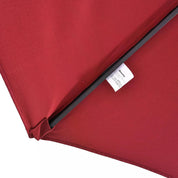 Double-Sided Patio Parasol Sun Umbrella 4.6m, Wine Red