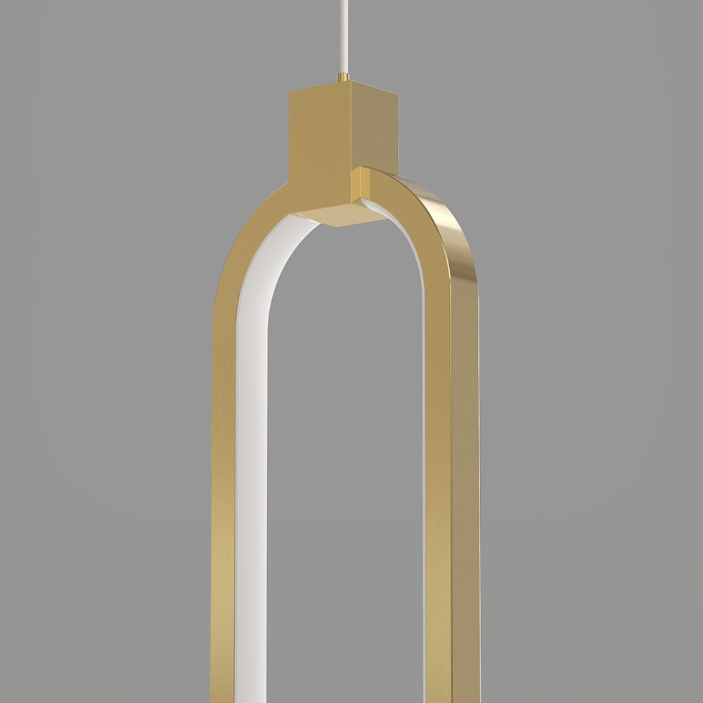 Pendant Light Gold Brass LED - IOVEXA | Luxe Lighting