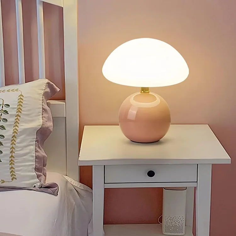 Table Lamp Ceramic LED - CORONA | Elegant Lighting
