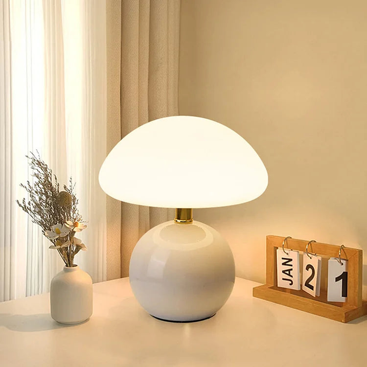 Table Lamp Ceramic LED - CORONA | Elegant Lighting