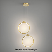 Pendant Light Gold Brass LED - IOVEXA | Luxe Lighting