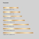 Edge Applique Murale Linéaire Simple Métal/Acrylique Noir/Or Salon