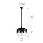 Pendant Light Hand-blown Glass, Adjustable - XENOSX | Sophisticated Style