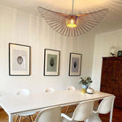 Renée Suspension Vague Moderne, Tissu, Noir/Marron/Doré/Blanc, Salon