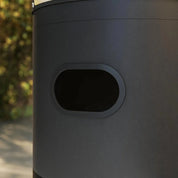 Freestanding Gas Patio Heater 11kW Adjustable Outdoor Garden Propane Heater Tip-Over Switch Wheels Pulse Ignition Black