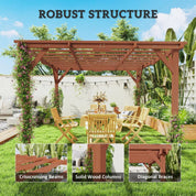 Octagonal Garden Gazebo, 8-Sided, 6.8×5 m, White Heavy Duty Metal Frame Outdoor Marquee Party & Wedding Canopy