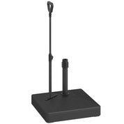 Garden Parasol Base with Adjustable Wheels Handle Filled Up to 55kg with Stand or 45kg with Water for 35mm 38mm 48mm Poles, Black