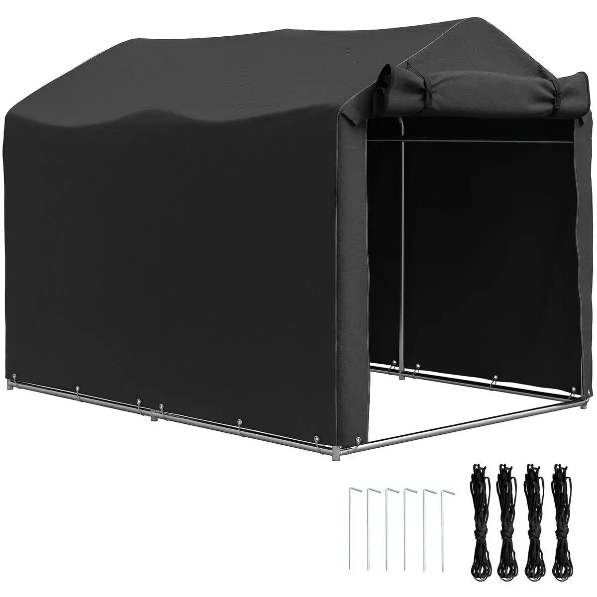 Octagonal Garden Gazebo, 8-Sided, 6.8×5 m, White Heavy Duty Metal Frame Outdoor Marquee Party & Wedding Canopy