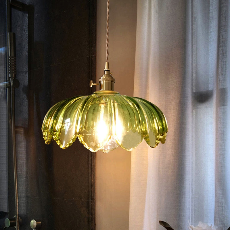 Pendant Light Amber Glass - SADIRA | Romantic Lighting
