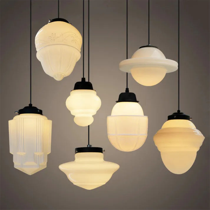 Pendant Light Geometric Glass - RYTHMIX | Vintage Charm