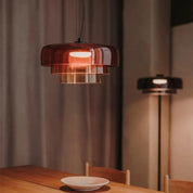 Pendant Light Glass Grey - TELUMX | Warm Ambiance