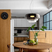 Pendant Light Glass Grey - TELUMX | Warm Ambiance