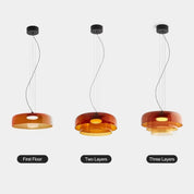 Pendant Light Glass Grey - TELUMX | Warm Ambiance