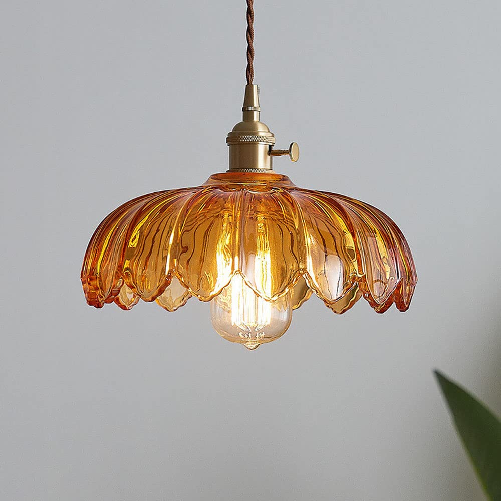 Pendant Light Amber Glass - SADIRA | Romantic Lighting
