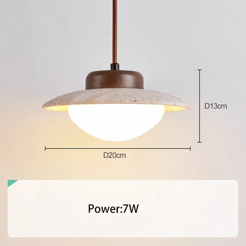 Pendant Light Stone Walnut - RODIUM | Warm Ambient Glow