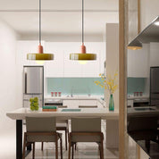 Pendant Light Green Glass Red - MODUSX | Bauhaus Style