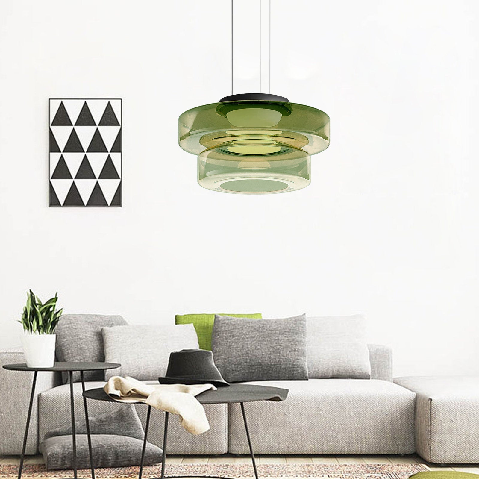 Pendant Light Smoke Grey Glass - TORSUS | Elegant Design