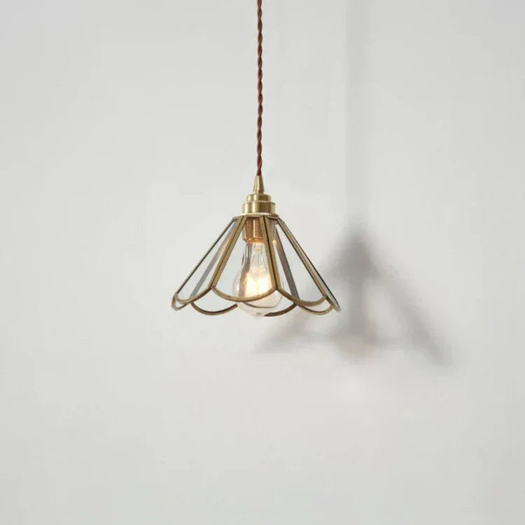 Pendant Light Brass Glass - OCULUS | Elegance