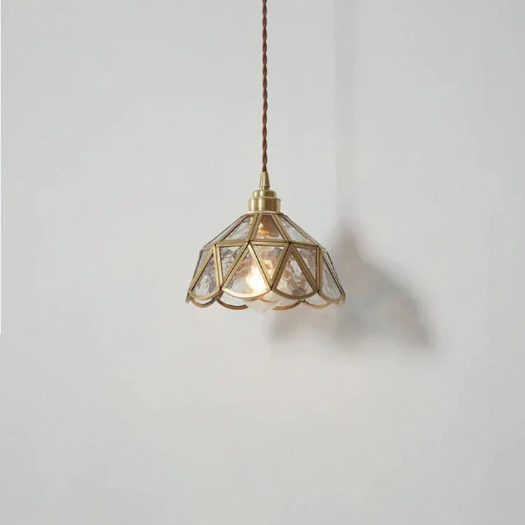 Pendant Light Brass Glass - OCULUS | Elegance