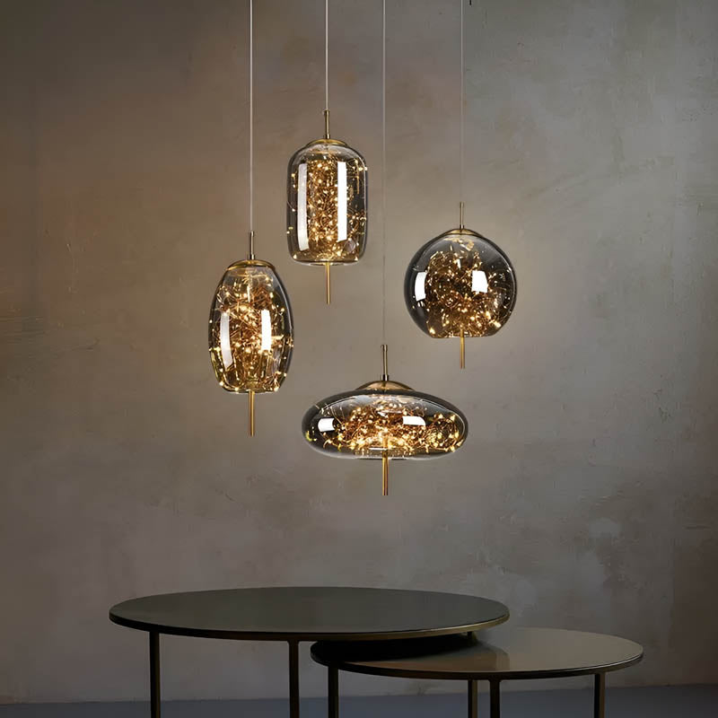 Pendant Light Smoked Glass - SILEXA | Ambiance Lighting