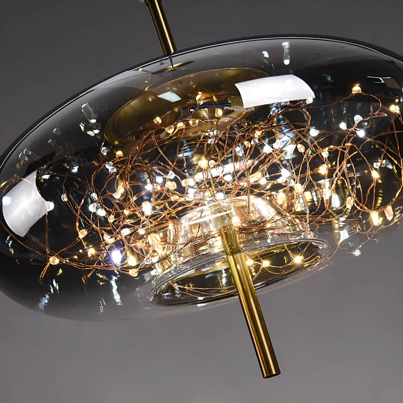 Pendant Light Smoked Glass - SILEXA | Ambiance Lighting