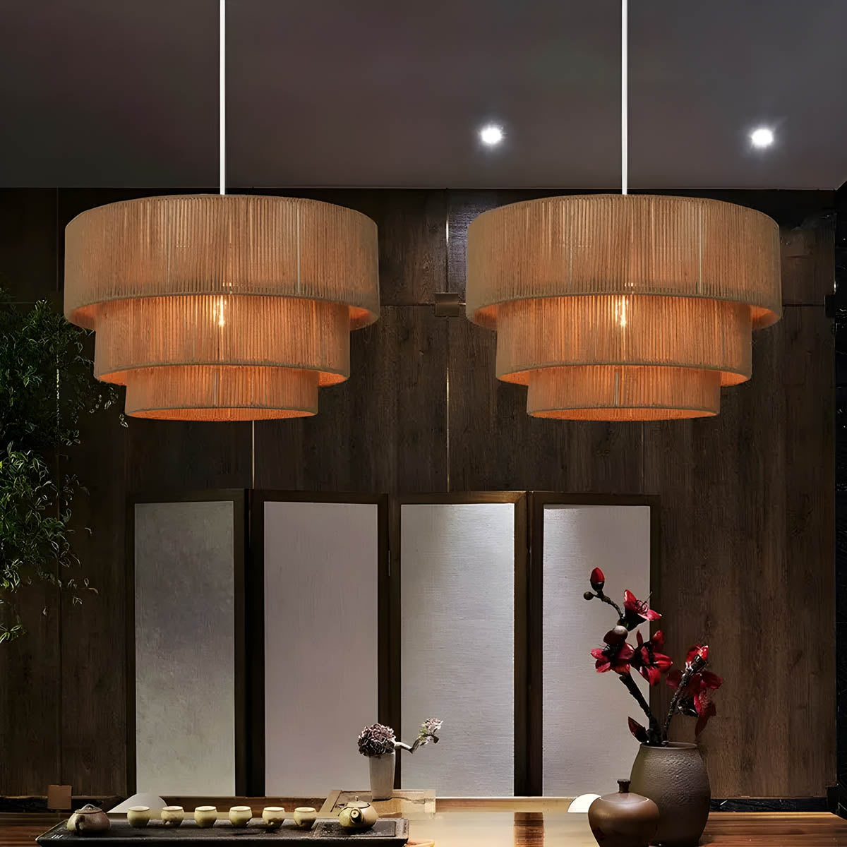 Pendant Light Metal Rope - VERITAS | Tranquility