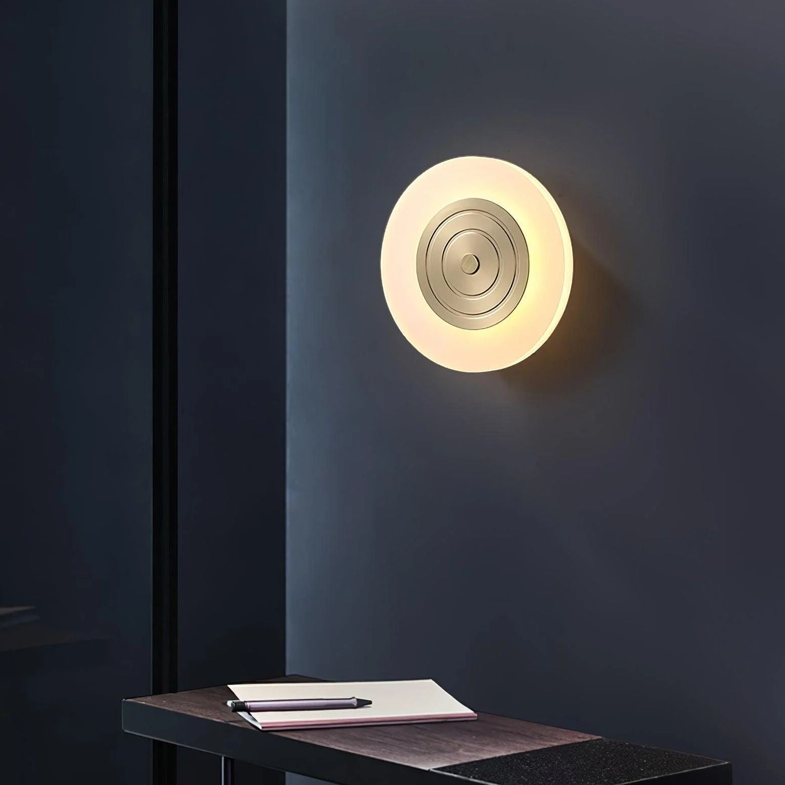 Orr Minimalism Round Moon Wall Lamp Dining Room Bedroom