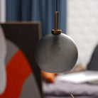 Hailie Modern Round Glass Pendant Light Bedroom Hallway Living Room