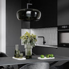 Hailie Modern Round Glass Pendant Light Dining Room Bedroom